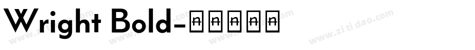 Wright Bold字体转换